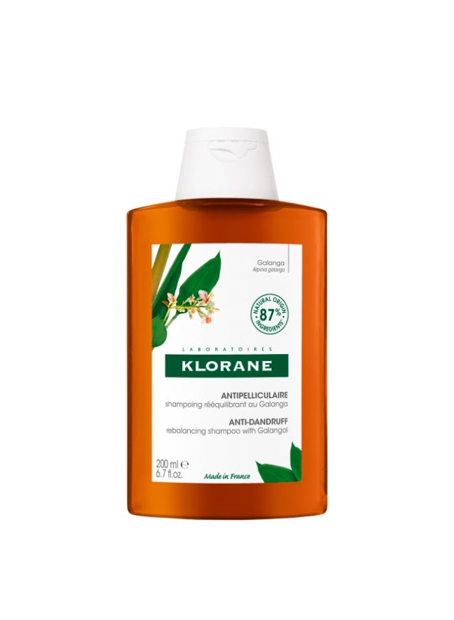 Klorane Galanga Bio Anti-Dandruff Rebalancing Shampoo 200ml - Image 1