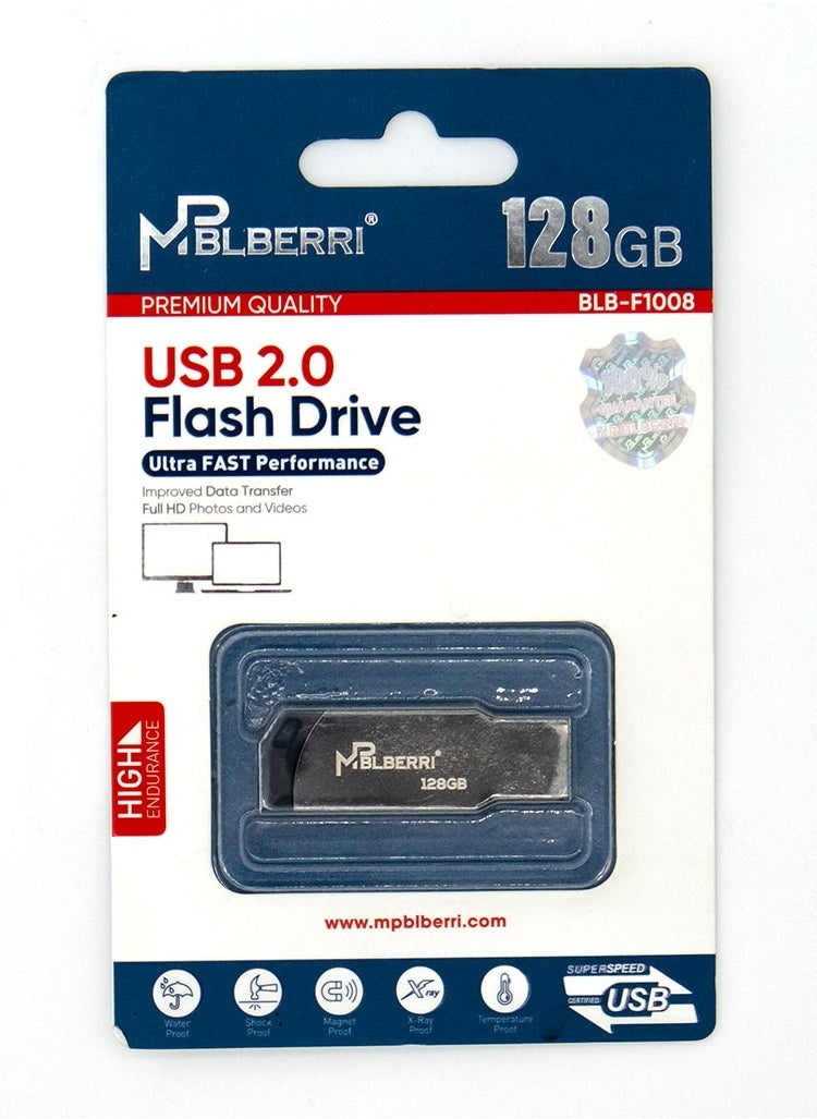 MP BLBERRI 128GB USB 2.0 Flash Drive  - Image 5