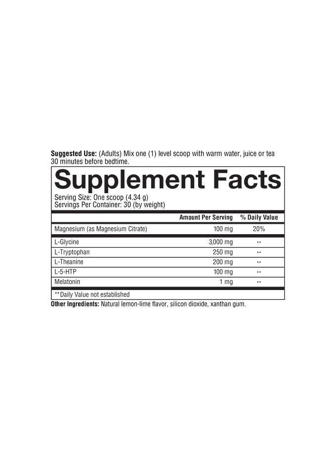 Sleep Nighttime Powder Promotes Deep Restorative Sleep Net Wt. 4.58 Oz 130 G
