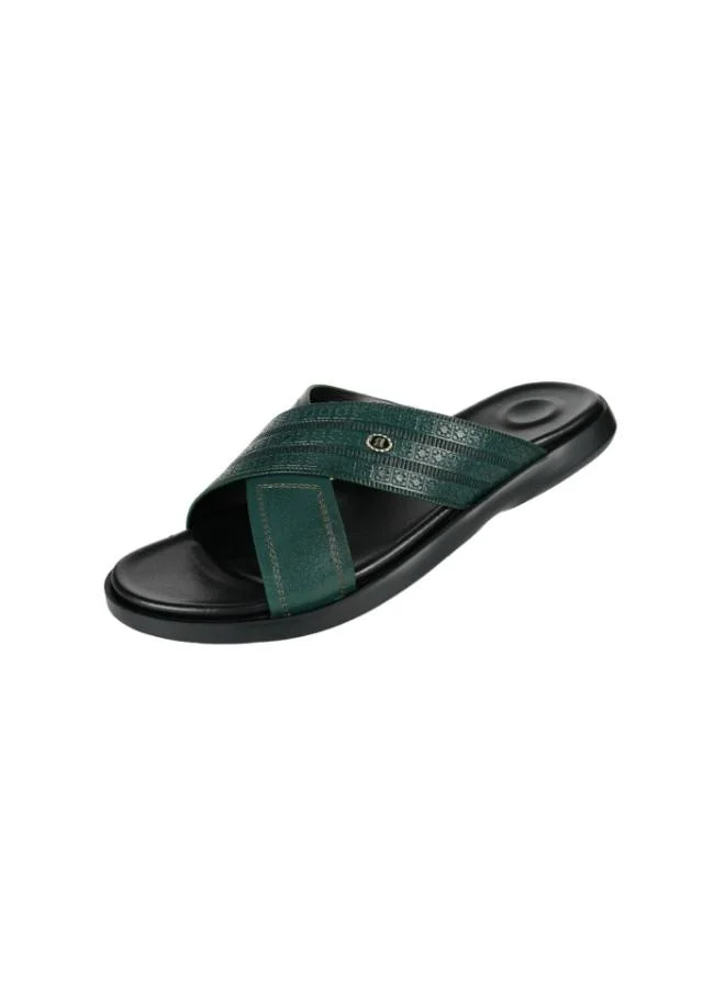 barjeel uno 008-3492 Barjeel Mens Casual Sandals 8096-11 Green