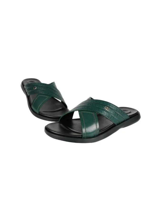 barjeel uno 008-3492 Barjeel Mens Casual Sandals 8096-11 Green