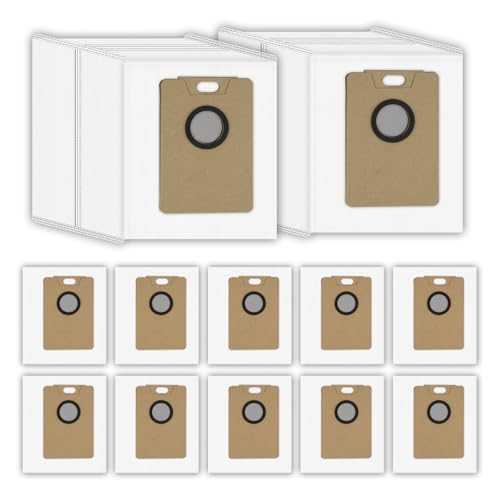 CHAIN PEAK (12 Pack) Replacement Dust Bags Compatible with Tapo RV30 Max Plus/ RV20 Max Plus Robot Vacuum, Vacuum Bags, Upright Bags, Canister Bags, Replacement Dust Bag, Accessories Kit - Image 1