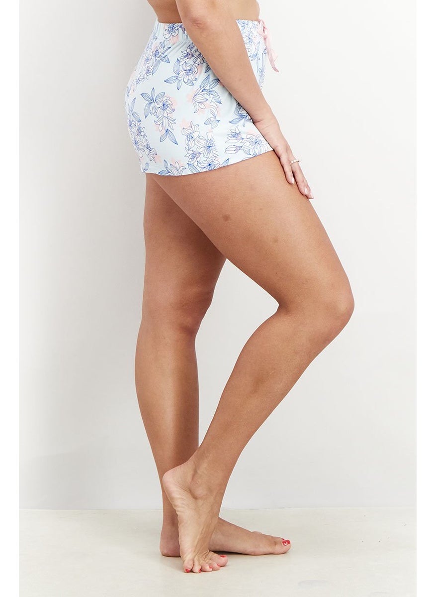 Women 2 Pc Floral And Stripe Pajama Shorts, Light Blue Combo - pzsku/ZD8923BEEA2EF9277B2F9Z/45/_/1739801456/026f4a70-cc83-4592-8e0e-b1434bb989a4