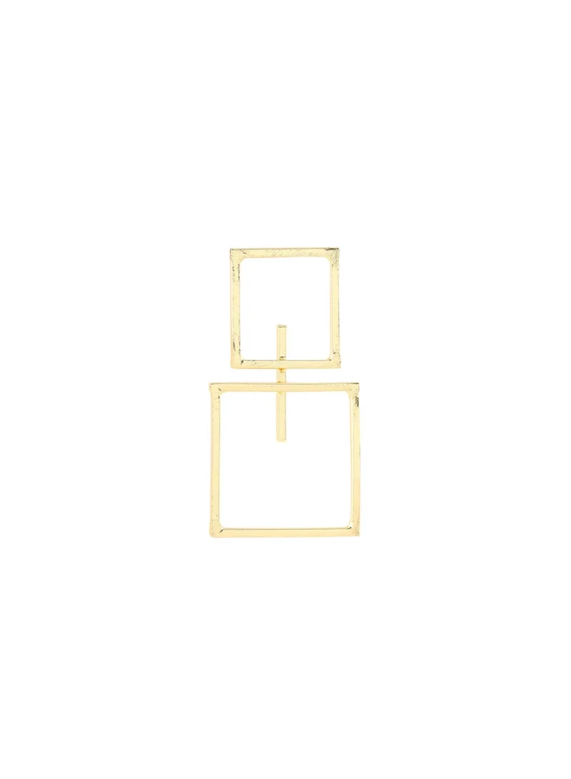 Priyaasi Plated Square Shape Drop Earrings