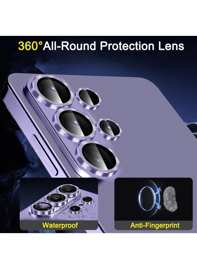 ACLIX Camera Lens Protector for Samsung Galaxy S26 Ultra, Single Rings Cover 9H Hardness Tempered Glass, Easy Installation Tray, HD Clear | Purple - Image 2