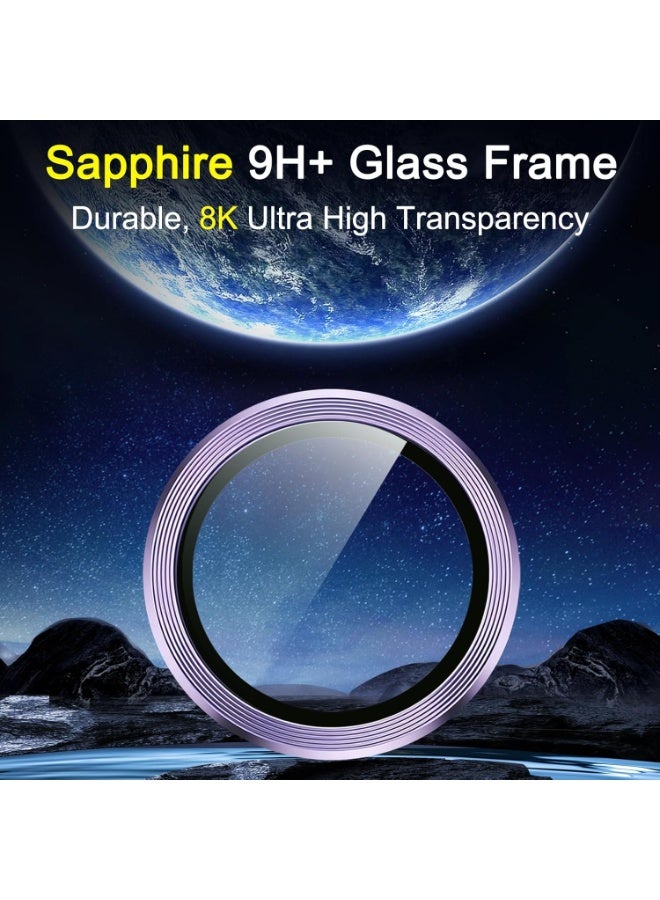 ACLIX Camera Lens Protector for Samsung Galaxy S26 Ultra, Single Rings Cover 9H Hardness Tempered Glass, Easy Installation Tray, HD Clear | Purple - Image 4