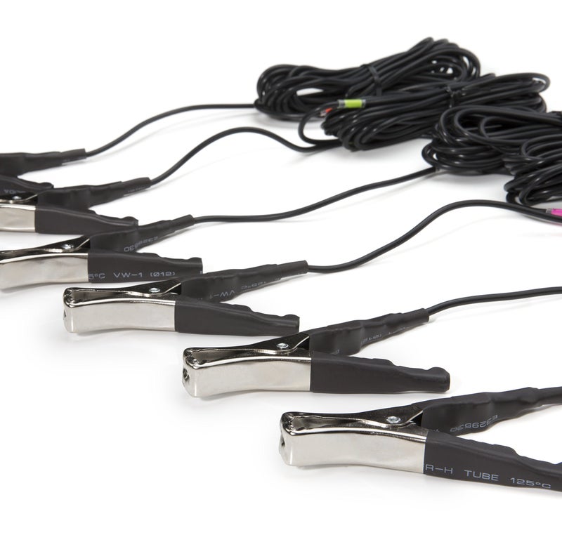 Steelman Replacement Clamp Microphones for ChassisEAR Electronic Squeak and Rattle Finder Auto Diagnostics Tool, 6-Pack, 16-Foot Cables, Color-Coded Leads - Image 4