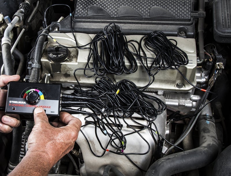 Steelman Replacement Clamp Microphones for ChassisEAR Electronic Squeak and Rattle Finder Auto Diagnostics Tool, 6-Pack, 16-Foot Cables, Color-Coded Leads - Image 5