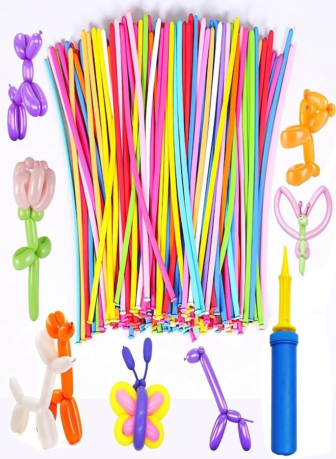 TIZOQ 101Pcs Long Skinny Birthday Balloons For Decorations Items Multicolor Twisting Balloon For Decoration For Kids Birthday, Weddings, Christmas, Party Decorations(Pack of 101, Multicolor) Rubber - Image 2