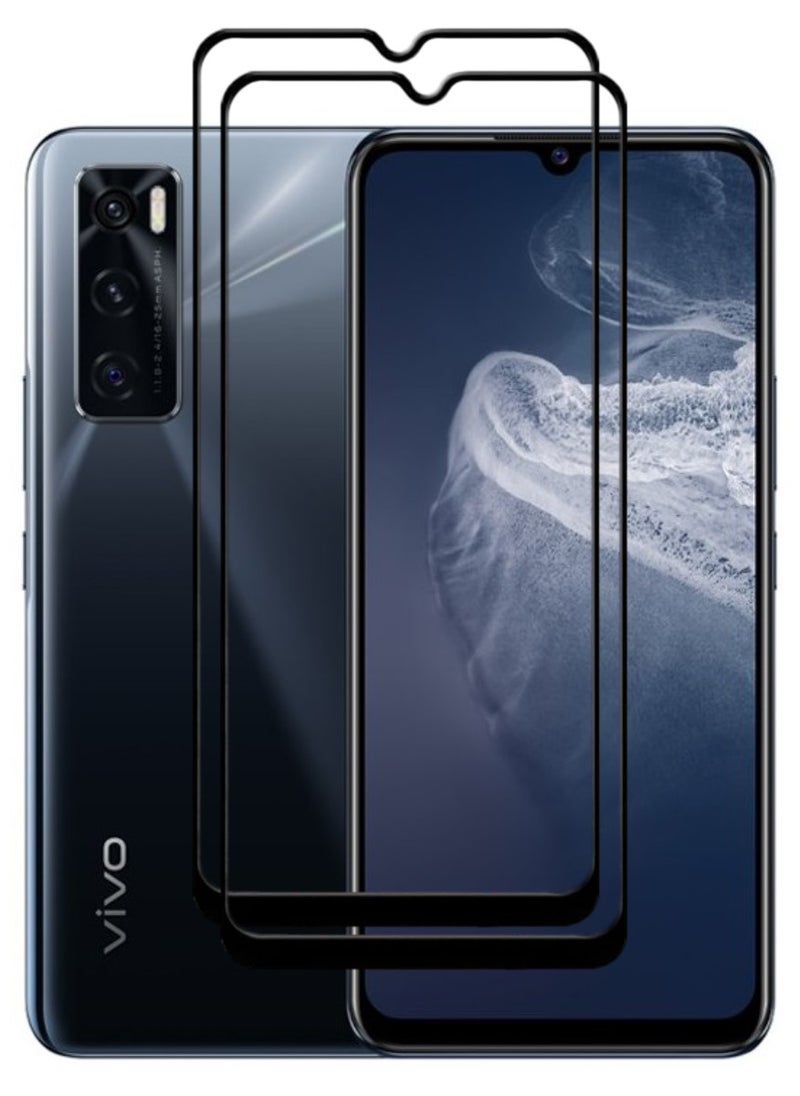 ACLIX 2 Pieces Antistatic ESD Dustproof Premium Quality High Definition Tempered Glass Screen Protector Designed For vivo V20 SE - Image 1