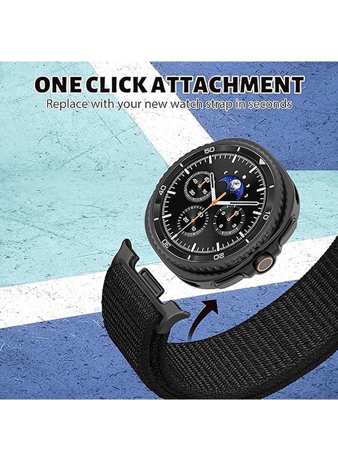 O Ozone Nylon Straps For Samsung Galaxy Watch 8 44mm 40mm/Galaxy Watch 8 Classic 46mm, Soft Sport Adjustable Replacement Strap for Men Women- Pack of 3 - Image 3