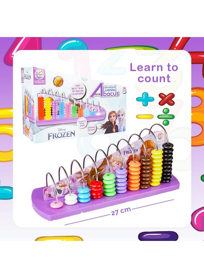 Ratna's Frozen Learning Abacus for Counting Addition Subtraction | Math's Learning Early Educational Kit Toy for Kids 3+ Years