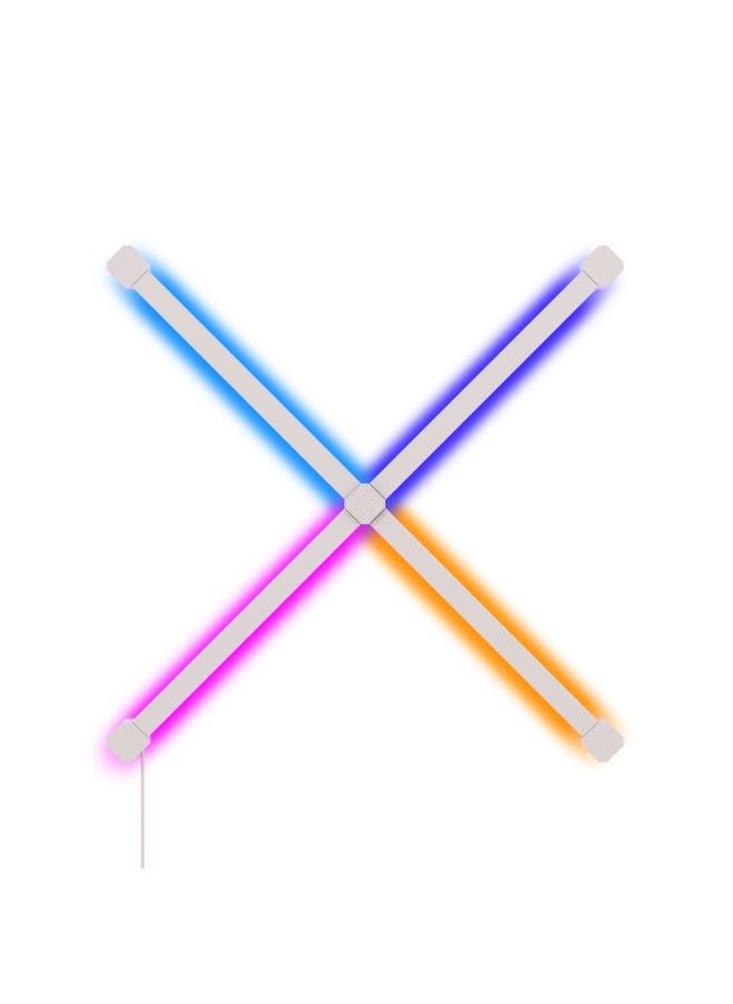 Nanoleaf - Lines Squared Starter Kit - 4 Pack - Smart WiFi LED Light System w/ Music Visualizer, Instant Wall Decoration, Home or Office Use, 16M+ Colors, Low Energy Consumption | Gaming Lights - Image 1