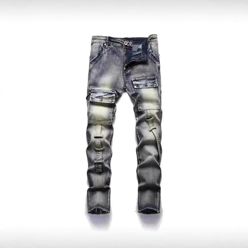 Unisex Classic Denim Jeans Loose Fit Daily Outdoor Wear - Image 2