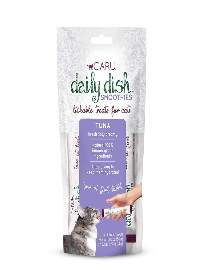 CARU - Daily Dish Tuna Flavored Cat Smoothies - 0.5oz Tubes - 4 Pack - Image 1