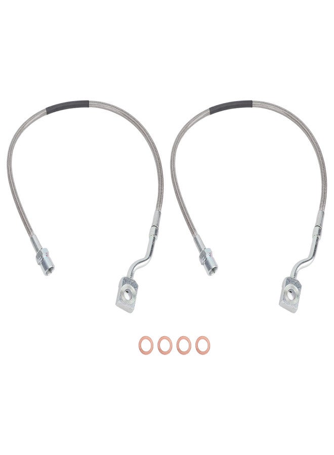 2PCS Front Brake Lines 89370 Improved Driving Performance Metal Strong Structure for 1500 2500 3500 HD Vehicle Models - Image 1