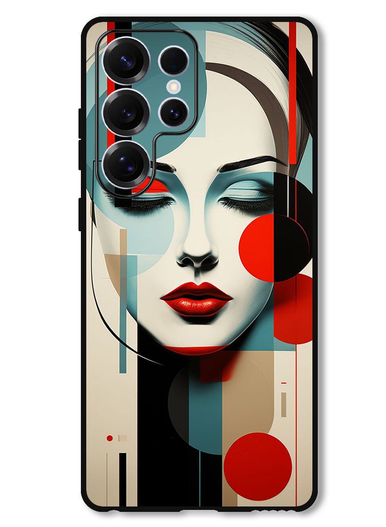 Theodor Protective Case Anti Scratch Shock Proof Bumper Cover For Samsung Galaxy S25 Ultra Women Art (2) - Image 1