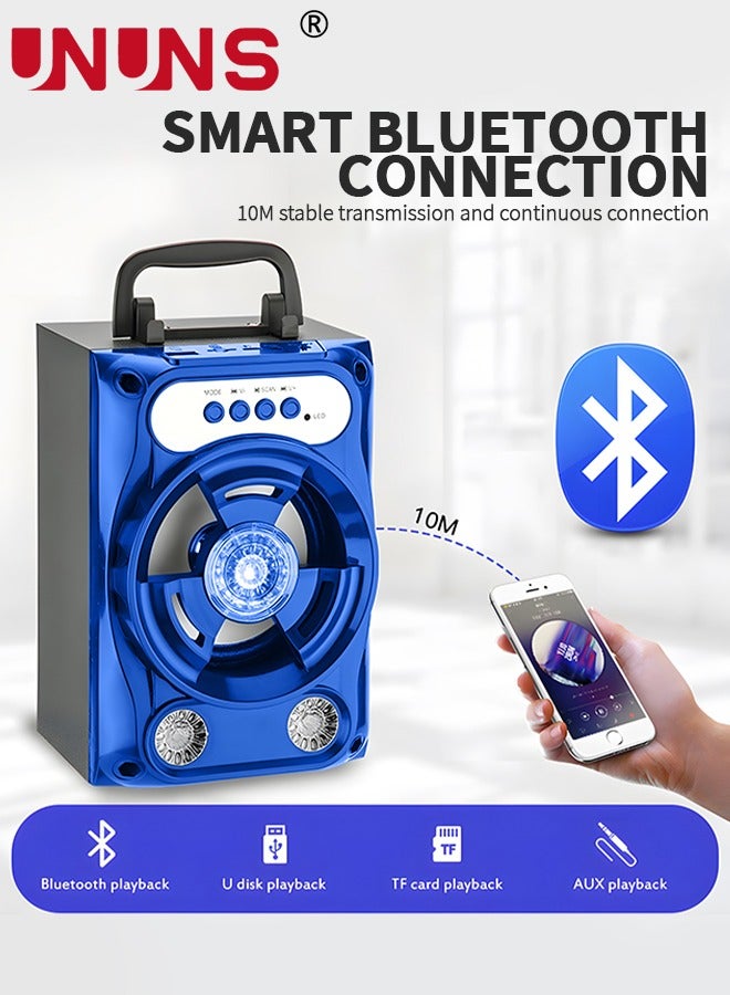 UNUNS Karaoke Machine With 1 Microphone,Portable Bluetooth Karaoke Speaker For TV,Karaoke Machine For Party,Supports TF CardKaraoke Machine With 1 Microphone,Portable Bluetooth Karaoke Speaker For TV,Karaok  - Image 3