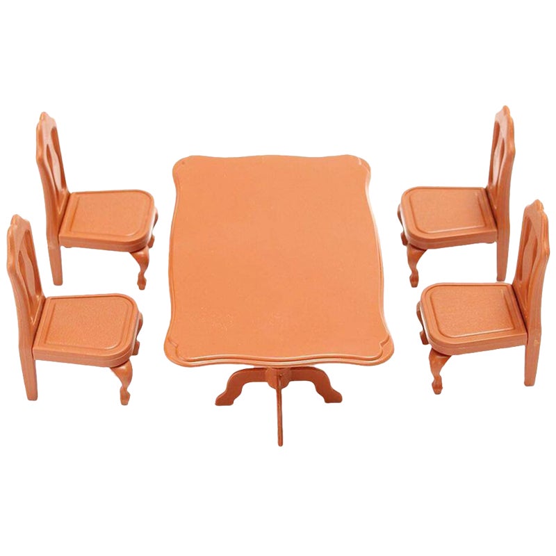 5pcs Doll Furniture Miniature Furniture Ornaments Mini Table Chairs Set Mini House Accessories - Image 5