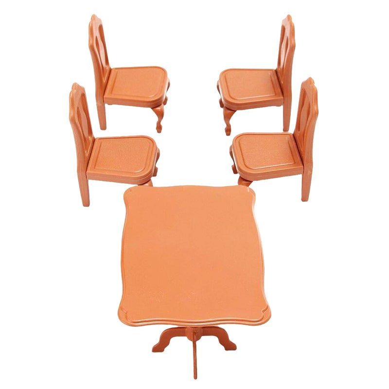 5pcs Doll Furniture Miniature Furniture Ornaments Mini Table Chairs Set Mini House Accessories - Image 4