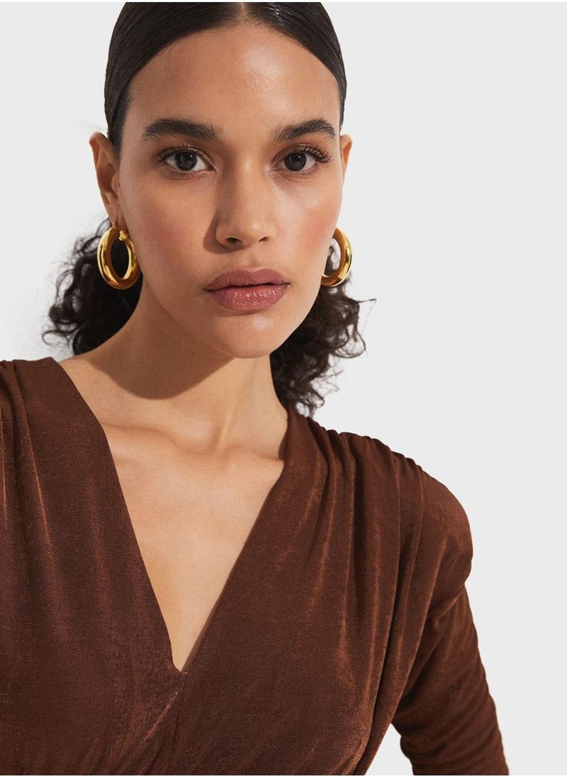 JUNE Ruched Bodycon Dress - Image 4