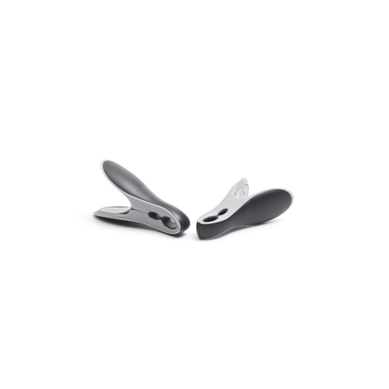 Brabantia x8 Set of Smart Clothespins BlackGray NoRust Stains Strong Grip Large Opening for Hanging Up Laundry Holders for Clothes on Clothesline or Drying Rack - Image 2