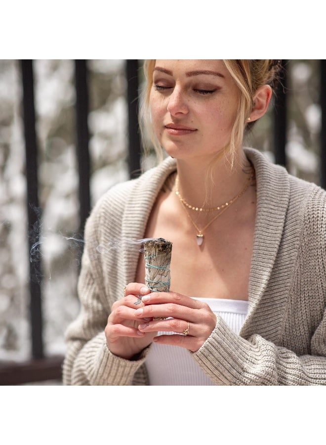 JL Local 12 Pack White Sage Smudge Sticks for Smudging & Cleansing | Smudge Kit White Sage Incense Sticks for Cleansing - Image 2