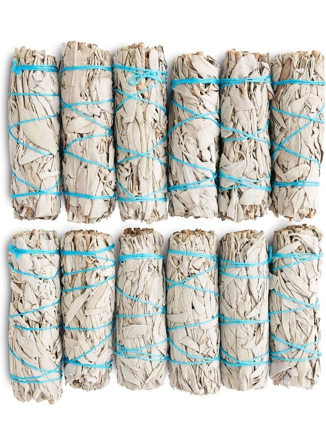 JL Local 12 Pack White Sage Smudge Sticks for Smudging & Cleansing | Smudge Kit White Sage Incense Sticks for Cleansing - Image 1