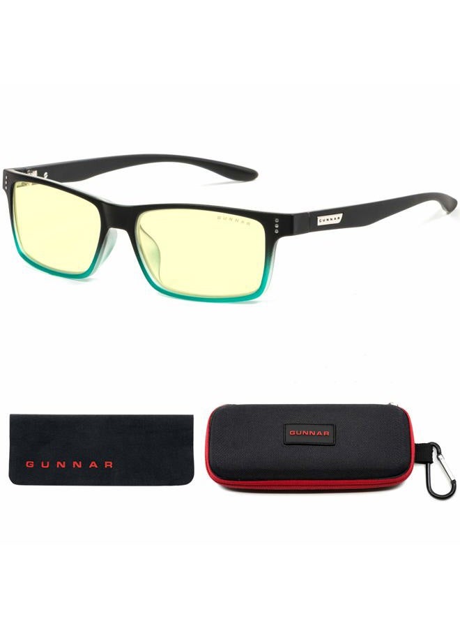 GUNNAR Cruz Amber Onyx Teal Indoor Digital Eyewear - Image 1