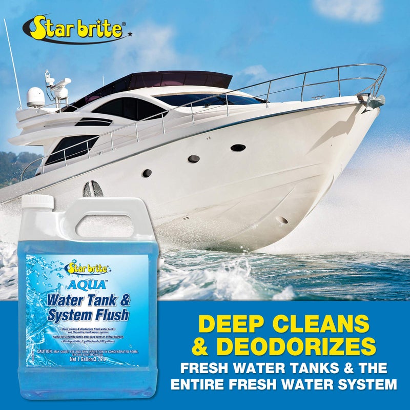 STAR BRITE Aqua Water Tank & System Flush - Deep Cleans & Deodorizes Fresh Water Tanks & Entire Drinking Water System - Ideal for Boats & RVs Coming Out of Storage 1 GAL (032300) - Image 5