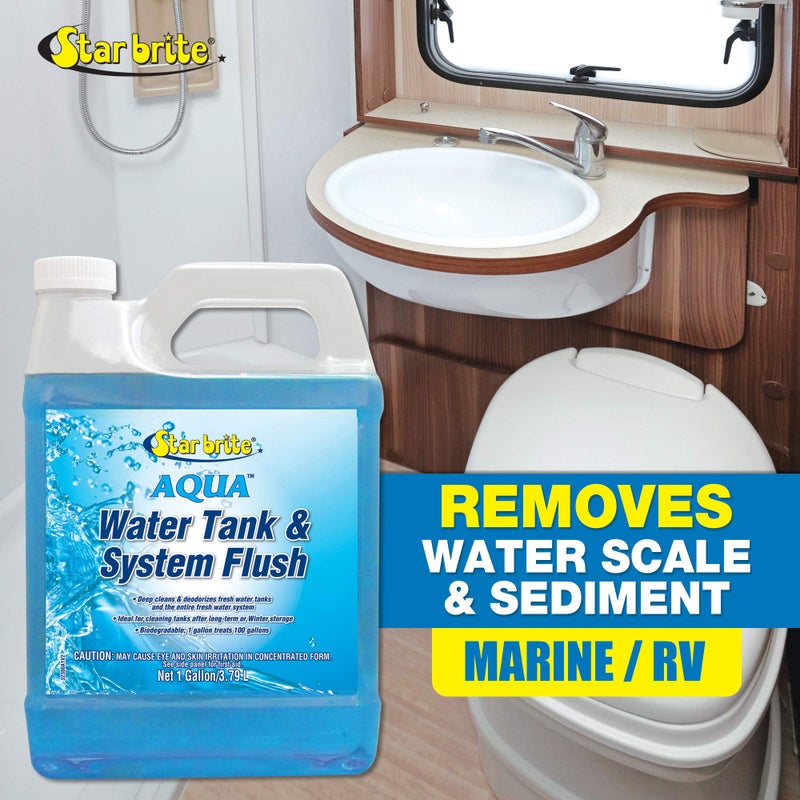 STAR BRITE Aqua Water Tank & System Flush - Deep Cleans & Deodorizes Fresh Water Tanks & Entire Drinking Water System - Ideal for Boats & RVs Coming Out of Storage 1 GAL (032300) - Image 3