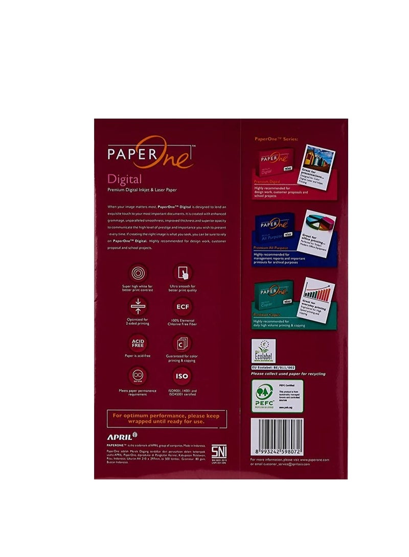 PaperOne ورق واحد 80 جرام A4 (500 ورقة) - Image 3