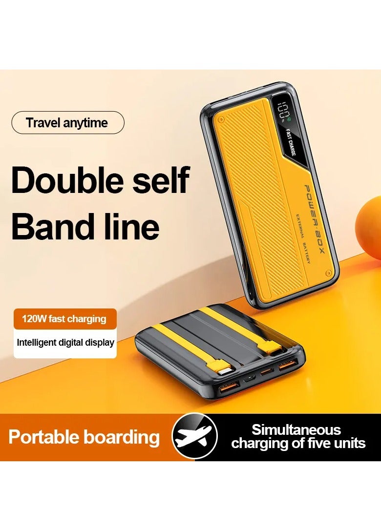 Arabest 10000mAh Portable Power Bank - Fast Charging, Digital Display, Cable,  Quick Charge, Compact Design for On-The-Go Charging - Image 3