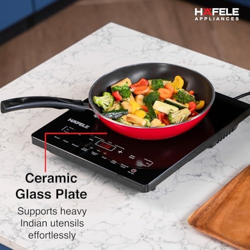 Hafele Magnechef Induction Cooktop |2100W High Power | Ceramic Glass Plate | Auto Cook Menus | Intuitive Touch Control | 2 Year Warranty | Black - Image 2