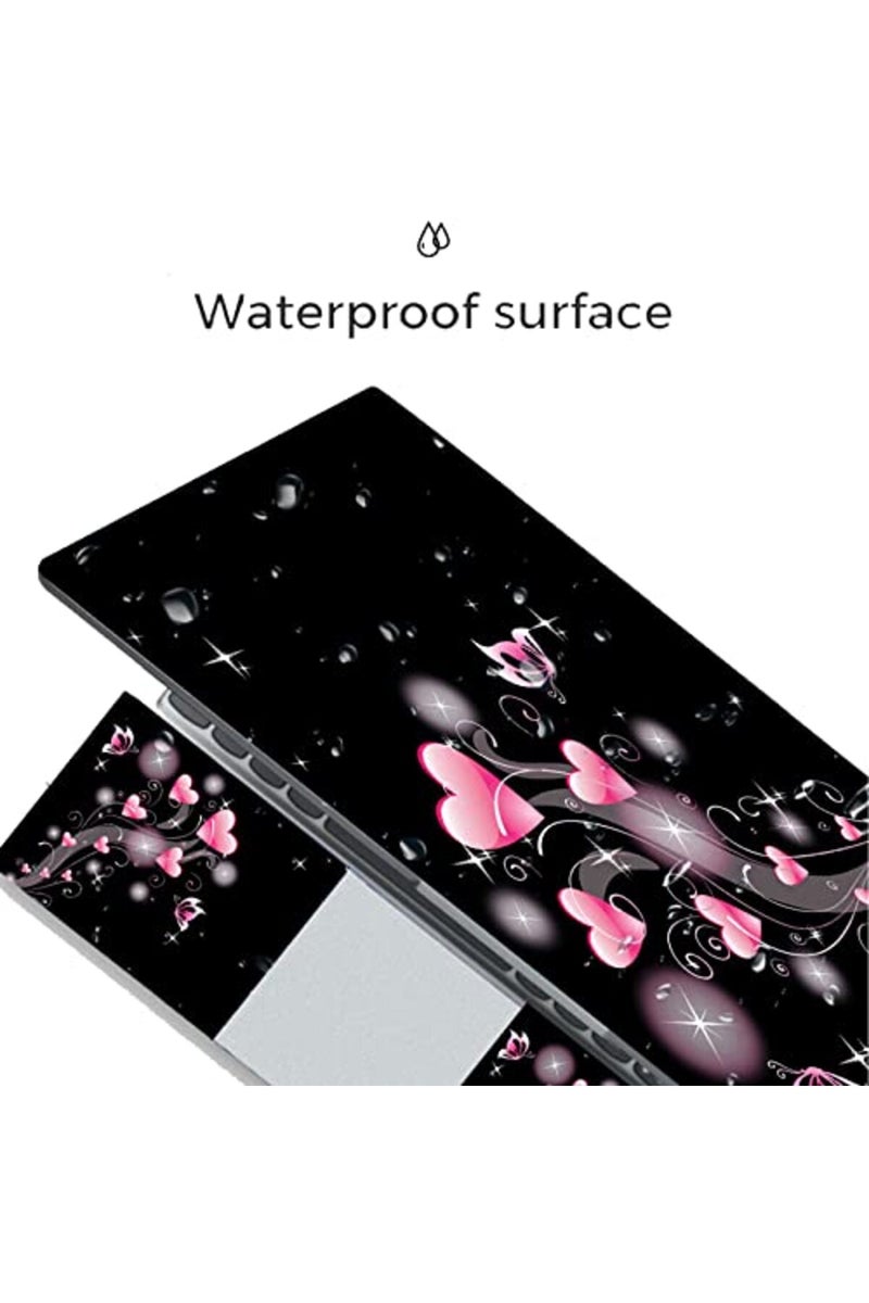 Newplenty Laptop Skin Sticker, 13.3 14 15 15.4 15.6 inch Laptop Skins, Universal Vinyl Decal, Dustproof Scratch Resistant Reusable Cover Protector with Free 2 Wrist Pads (Pink Love) - Image 4