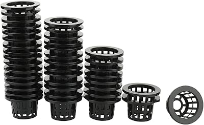CM Pack of 40 Net Pots Plant Net Cups Nursery Pots Heavy Duty Wide Lip Design Mesh Pots for Hydroponics Aquaponics - Image 1