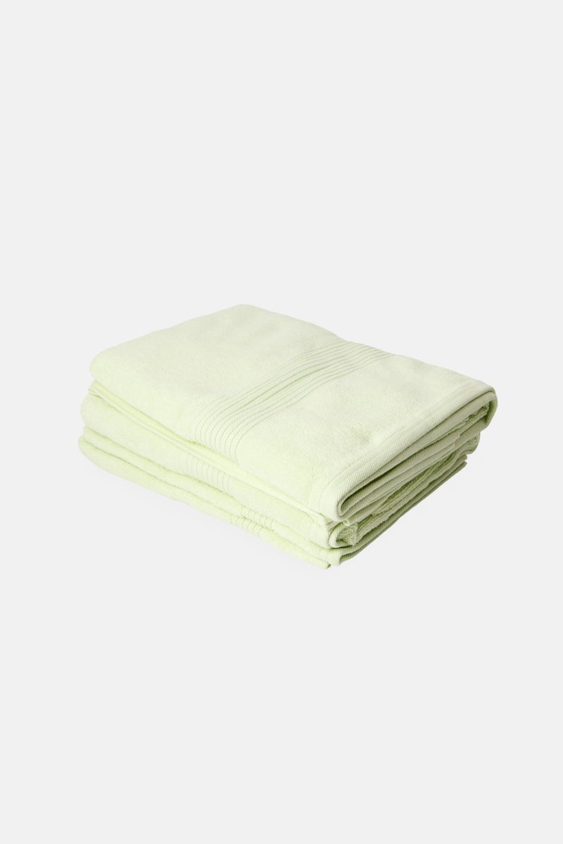 English Laundry 4 Pieces Bath Towel Set, Lime Green - Image 1