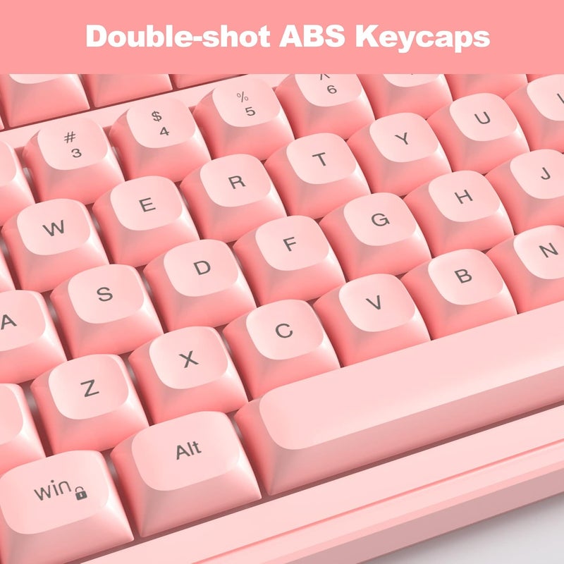 Pink Gaming Keyboard and Mouse Combo, GK980 Wired Backlit for PC/Laptop/MAC With Adjustable DPI - Image 4