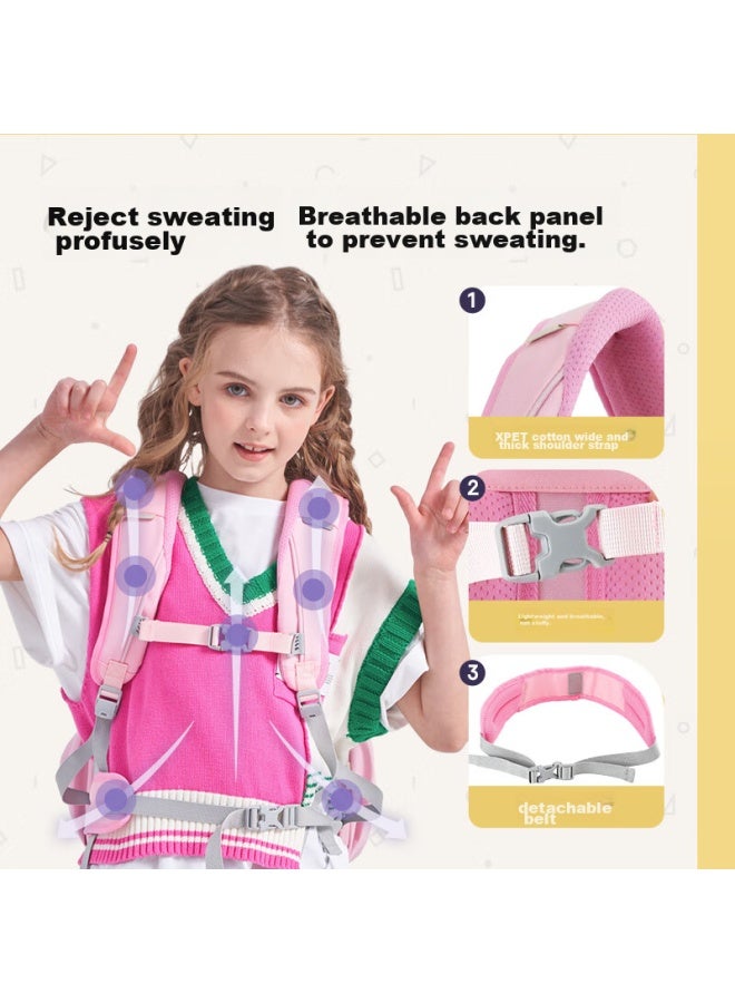 Back Care Spine-protecting Backpack For Elementary School Boys, Large Capacity For Grades 4-6, Simple And Lightweight B24-159b - Image 5