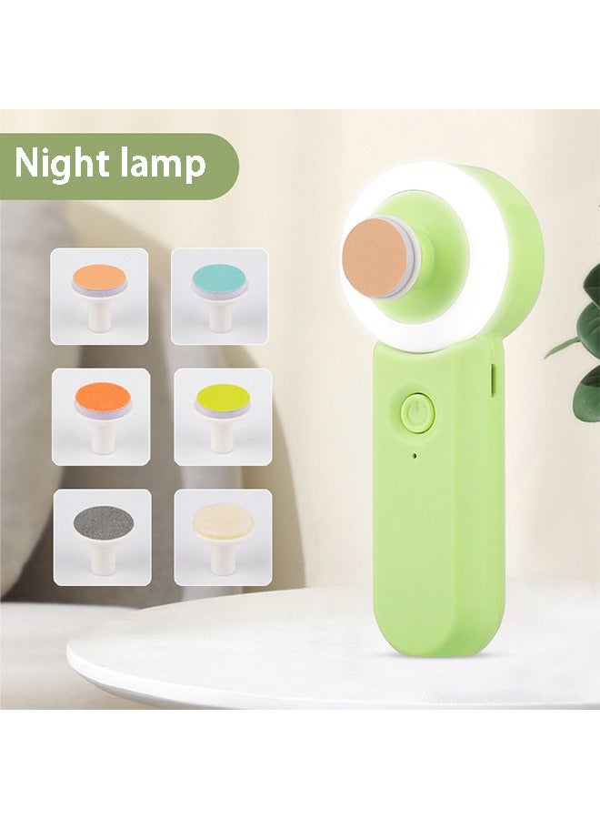 AOLION Baby Nail Trimmer Electric Safe Baby Nail Clippers Baby Nail File 6 Grinding Heads Set Trim Polish Grooming kit With Night Light for Baby and Adult for Newborn Toddler or Adults - Image 1