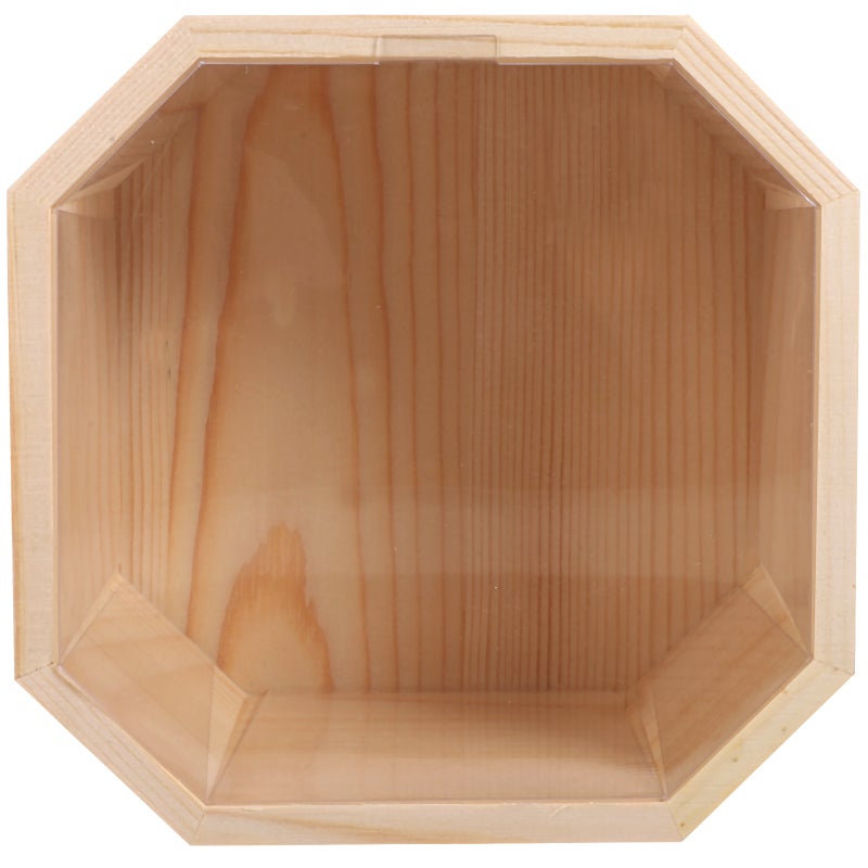 📦 صندوق هدايا خشبي بتصميم نافذة شفافة متين وأنيق - Image 5