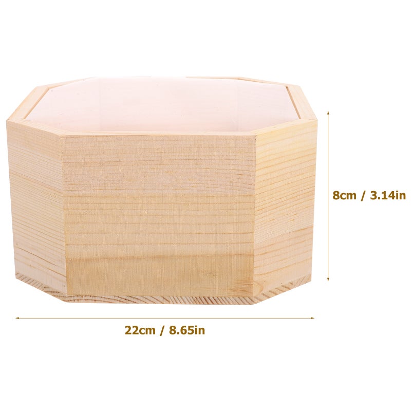 📦 صندوق هدايا خشبي بتصميم نافذة شفافة متين وأنيق - Image 3