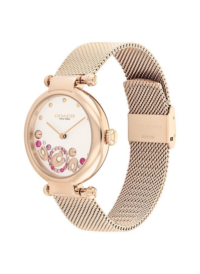 COACH Women's Analog Round Stainless Steel Wrist Watch 14504004 - 34 mm  - Image 2