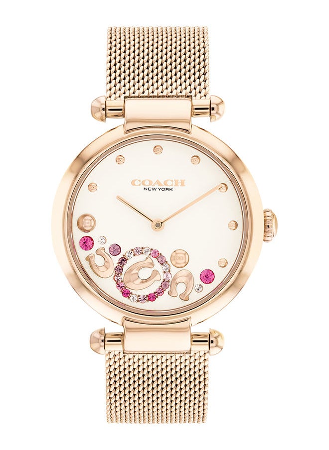 COACH Women's Analog Round Stainless Steel Wrist Watch 14504004 - 34 mm  - Image 1