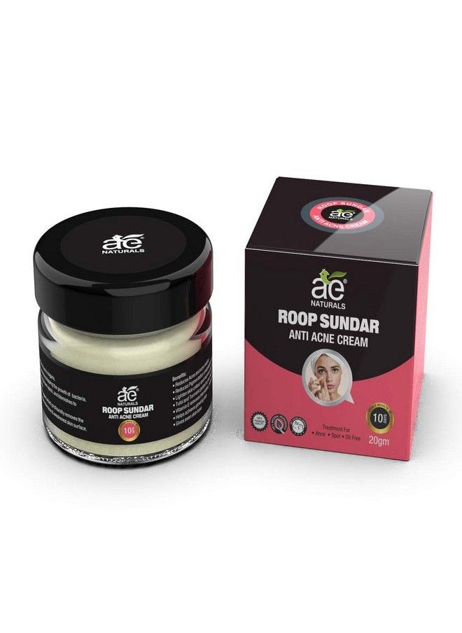Combo On Roop Sundar Acne Cream 20G And Roop Sundar Soap Pack Of 2 Reduces Wrinkles Aging Process And Pimple Marks Vitamin E Removes Marks And Spots