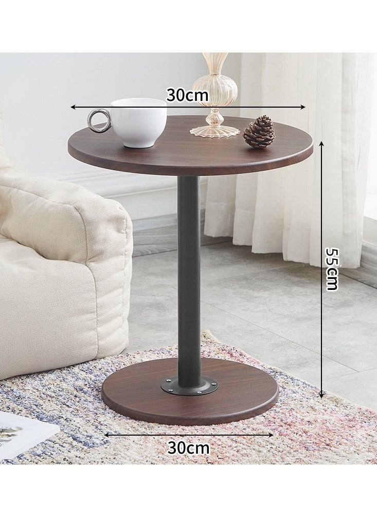XiuWoo Simple Accent Nordic Style Small MIni Coffee Table Sofa Side Round Table End Table For Home Living Room Study Room Office Bedroom Balcony Patio Nightstand  - Image 2