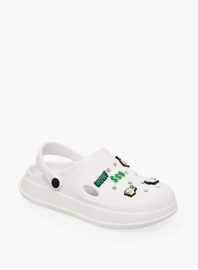 Lee Cooper Men's Jibbitz Accent Clogs