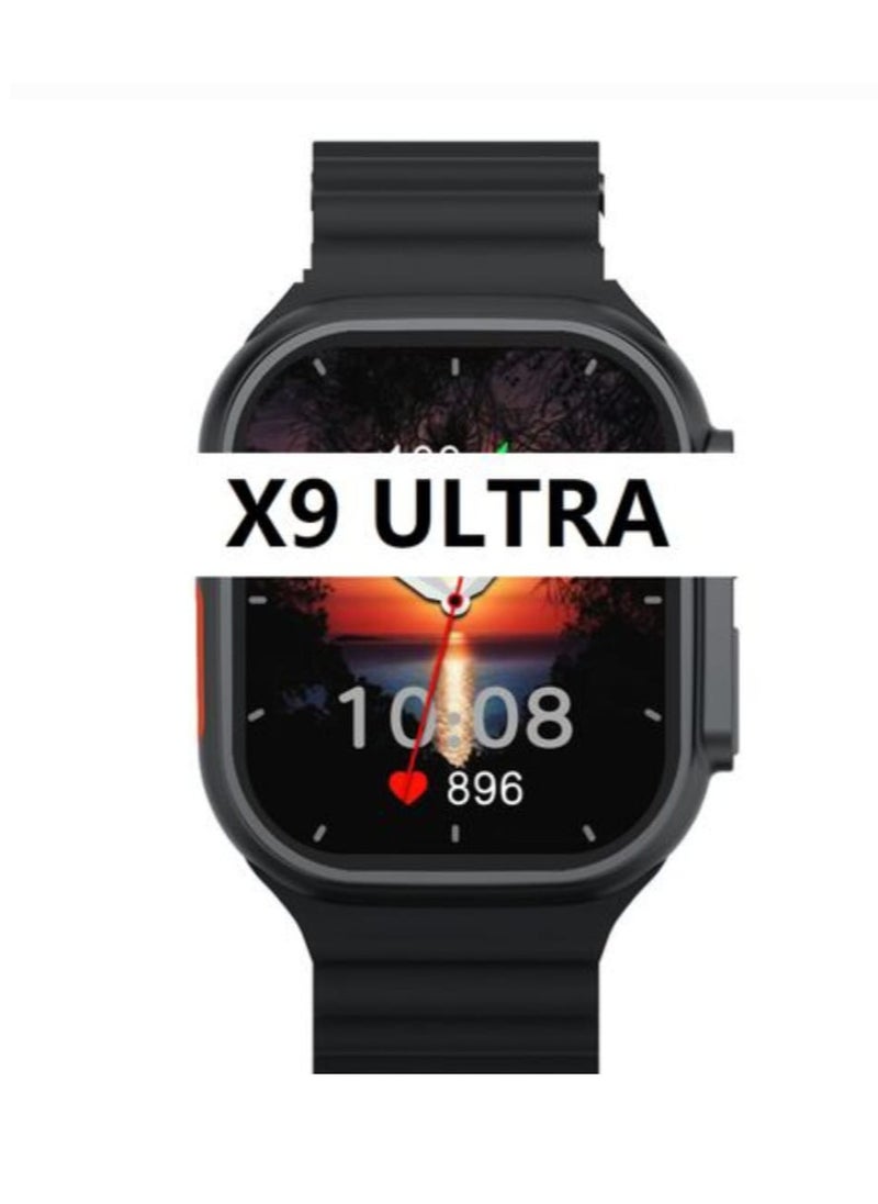 W&O - Smart Watch X9 Ultra Super Amoled Display Screen And Aluminum Case Wireless Charging 49mm - Image 1