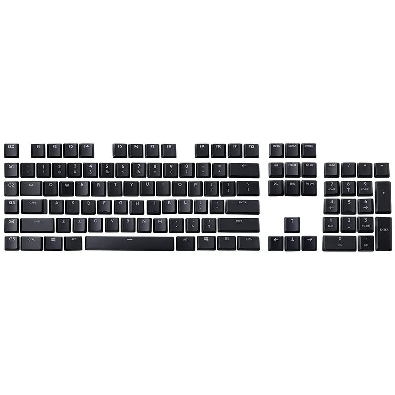 HUYUN مجموعة كاملة من 109 مفتاح بديل لـ Logit G813/G815/G913/G915 TKL RGB لوحة مفاتيح ميكانيكية للألعاب سوداء - Image 1