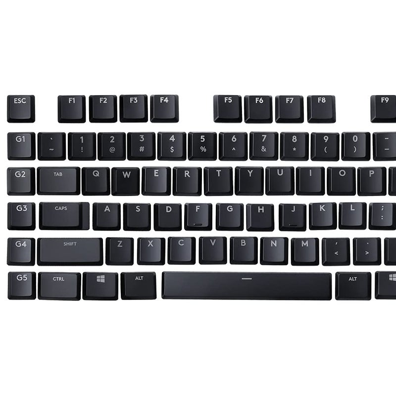 HUYUN مجموعة كاملة من 109 مفتاح بديل لـ Logit G813/G815/G913/G915 TKL RGB لوحة مفاتيح ميكانيكية للألعاب سوداء - Image 2